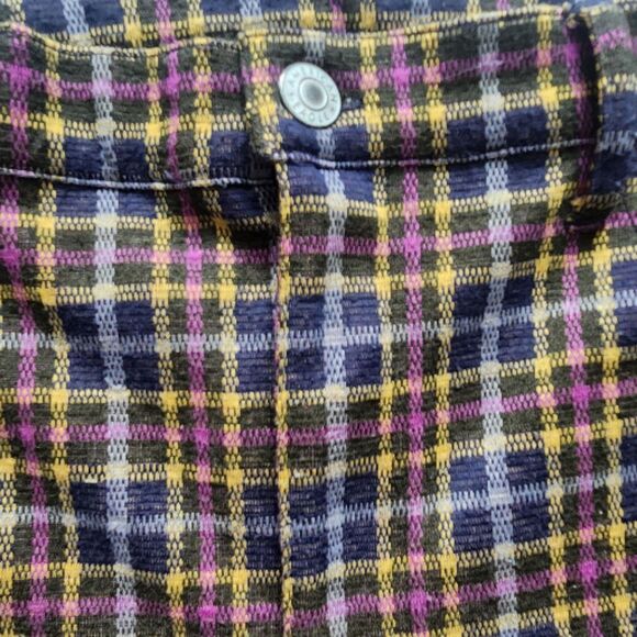 AEO Y2K High-Waisted Plaid Flare Pants-14-Ultra Soft-Stretch-Grandmacore-Grunge - Picture 6 of 11